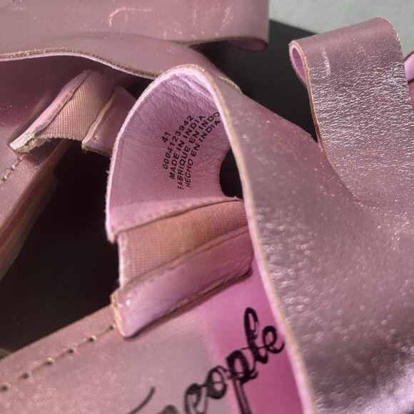 Free People Sant Antonio Pink Sandal Size EU 41 US 10.5 - Picture 7 of 8